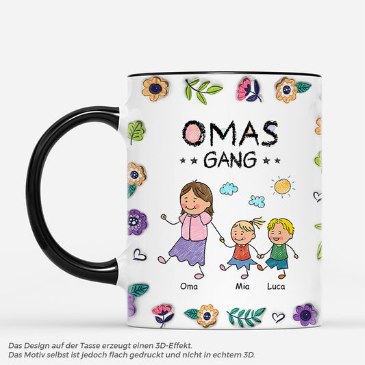 3850MGE2 3d druck effekt mamas gang bunstifte personalisierte tasse mama 3850M3T8A