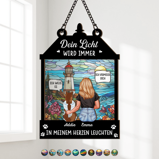 3884UGE1 dein licht wird immer in meinem herzen leuchten sonnenfanger personalisiert fur hundeliebhaber zur erinnerung 3884U3V0C