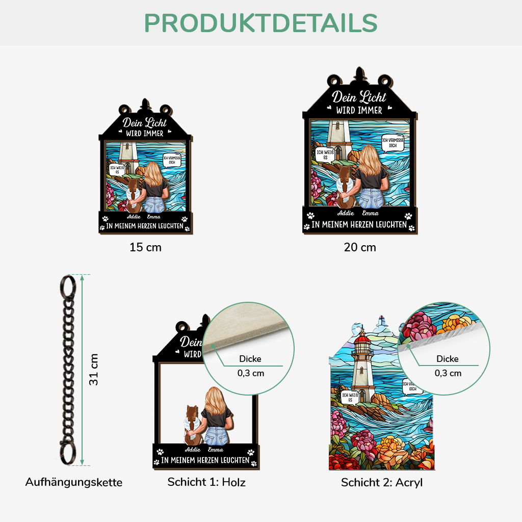 3884UGE3 dein licht wird immer in meinem herzen leuchten sonnenfanger personalisiert fur hundeliebhaber zur erinnerung 3884U3V0C