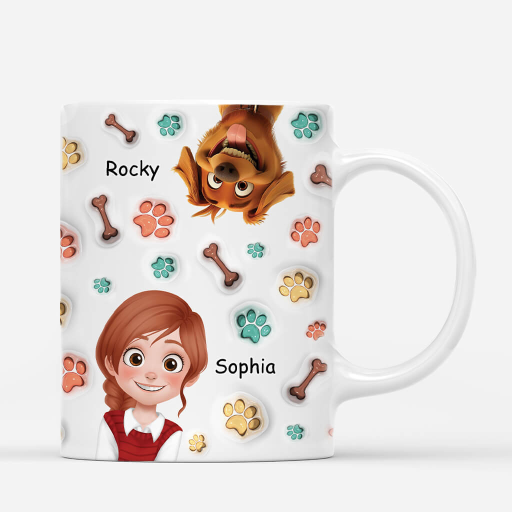 3893MGE3 3d druck effekt beste hundemama aller zeiten cartoon personalisierte tasse fur hundeliebhaberin 3893M8T8A