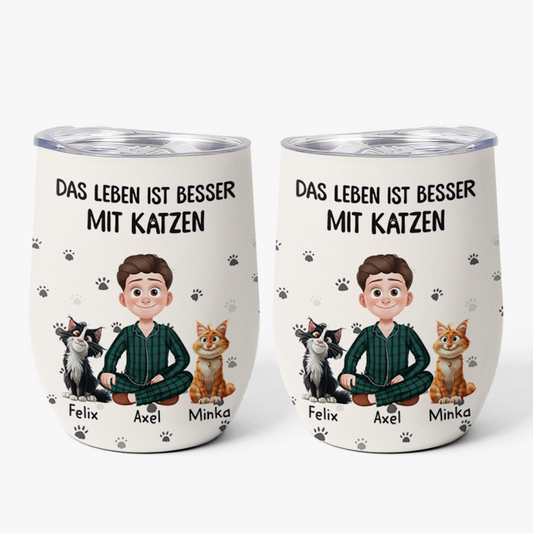 3903TGE1 das leben ist besser mit katzen personalisierter weinbecher fur katzenliebhaber 3903T5N0D_4c25b021 5499 412d a030 1545bee5c311