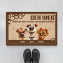 3905DGE1 lustiger spruch uber alkohol und hundeleckerlis personalisierte fussmatte fur hundeliebhaber 3905D5T5C