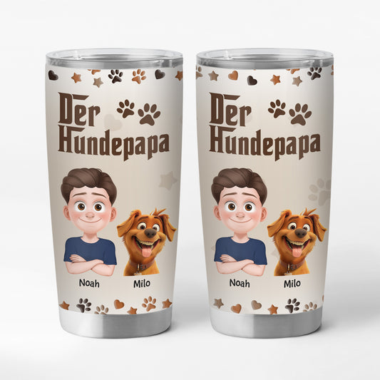 3908TGE1 der hundepapa personalisierter thermobecher 590ml fur hundepapa cartoon 3908TKQ0C