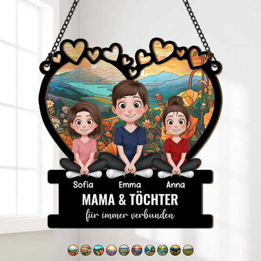 3918UGE1 mama oma und kinder fur immer verbunden personalisierter sonnenfanger ornament fur mamas omas 3918U9M0A