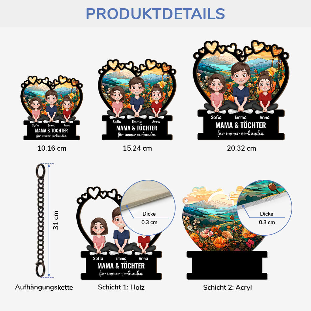 3918UGE3 mama oma und kinder fur immer verbunden personalisierter sonnenfanger ornament fur mamas omas 3918U9M0A