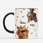 3937MGE2 das leben ist besser mit katzen personalisierte tasse fur katzenliebhaber 3937MTT5C