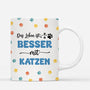3937MGE3 das leben ist besser mit katzen personalisierte tasse fur katzenliebhaber 3937MTT5C