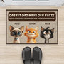 3940DGE2 das ist das haus der katze personalisierte fussmatte fur katzenliebhaber lustig 3940D9N5D