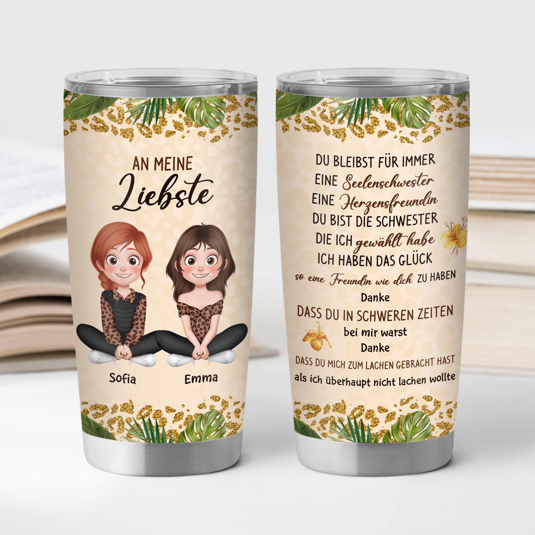 3961TGE2 an meine beste freundin text_ _ personalisierter thermobecher 590ml mit leopardenmuster fur beste freunde 3961T5M0F