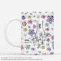 3975MGE1 3d druck effekt oma und enkel purpurfarbene blumen personalisierte tasse fur omas 3975M9I5A