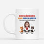 3976MGE1 ein madchen und ihre katzen eine unzerbrechliche bindung personalisierte katzen tasse 3976M9H0D