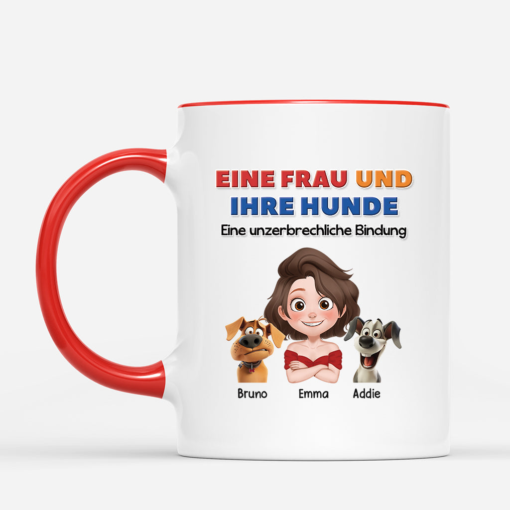 3976MGE2 ein junge und seine hunde eine unzerbrechliche bindung personalisierte hund tasse 3976M9H0C
