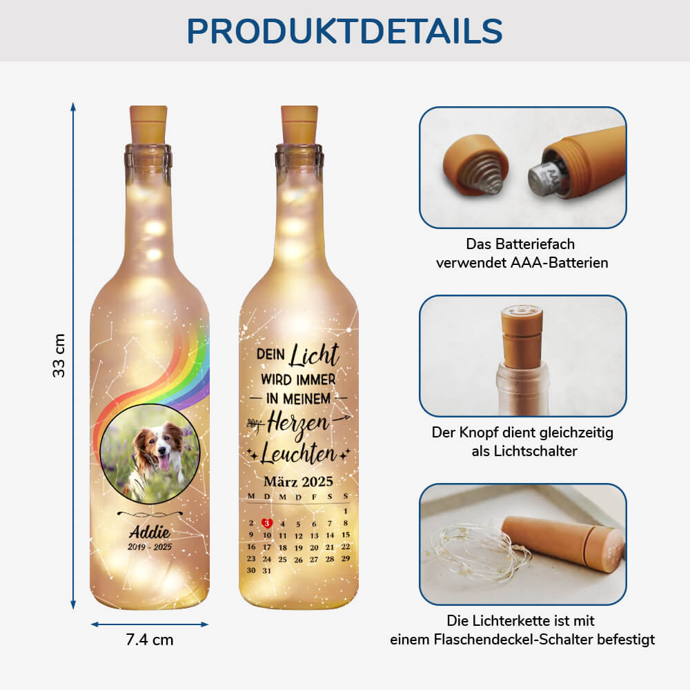 3997LGE2 dein licht wird immer in meinem herzen leuchten foto kalender personalisiertes flaschenlicht fur hundeliebhaber zur erinnerung 3997LKK5C_14429f99 0207 4093 936f 719ded5d5224