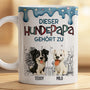 3d druck effekt dieser hundepapa gehort zu personalisiertes hunde geschenk  tasse punktchenmuster 9036mafoc