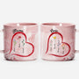 4001MGE1 oma mama kinder blumen herzen personalisierte marmor tasse fur omas mamas 4001M
