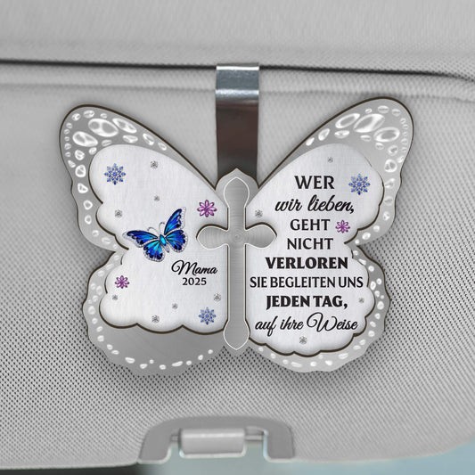 4009GGE1 wer wir lieben geht nicht verloren personalisierter auto sonnenblende clip zur erinnerung 4009G5Q3A