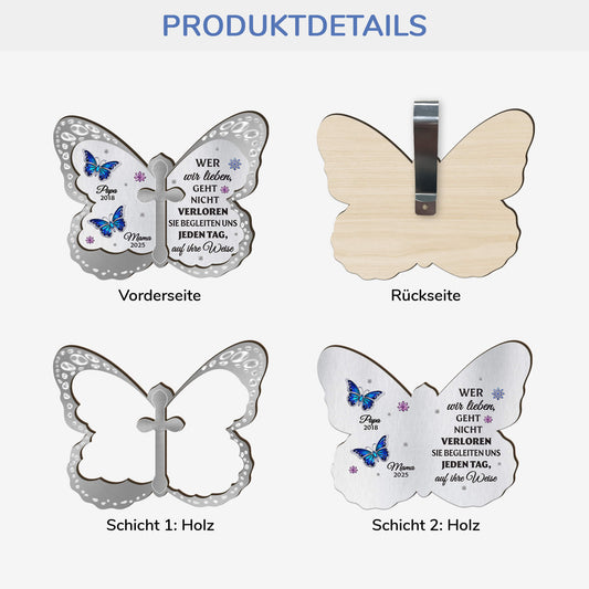 4009GGE3 wer wir lieben geht nicht verloren personalisierter auto sonnenblende clip zur erinnerung 4009G5Q3A