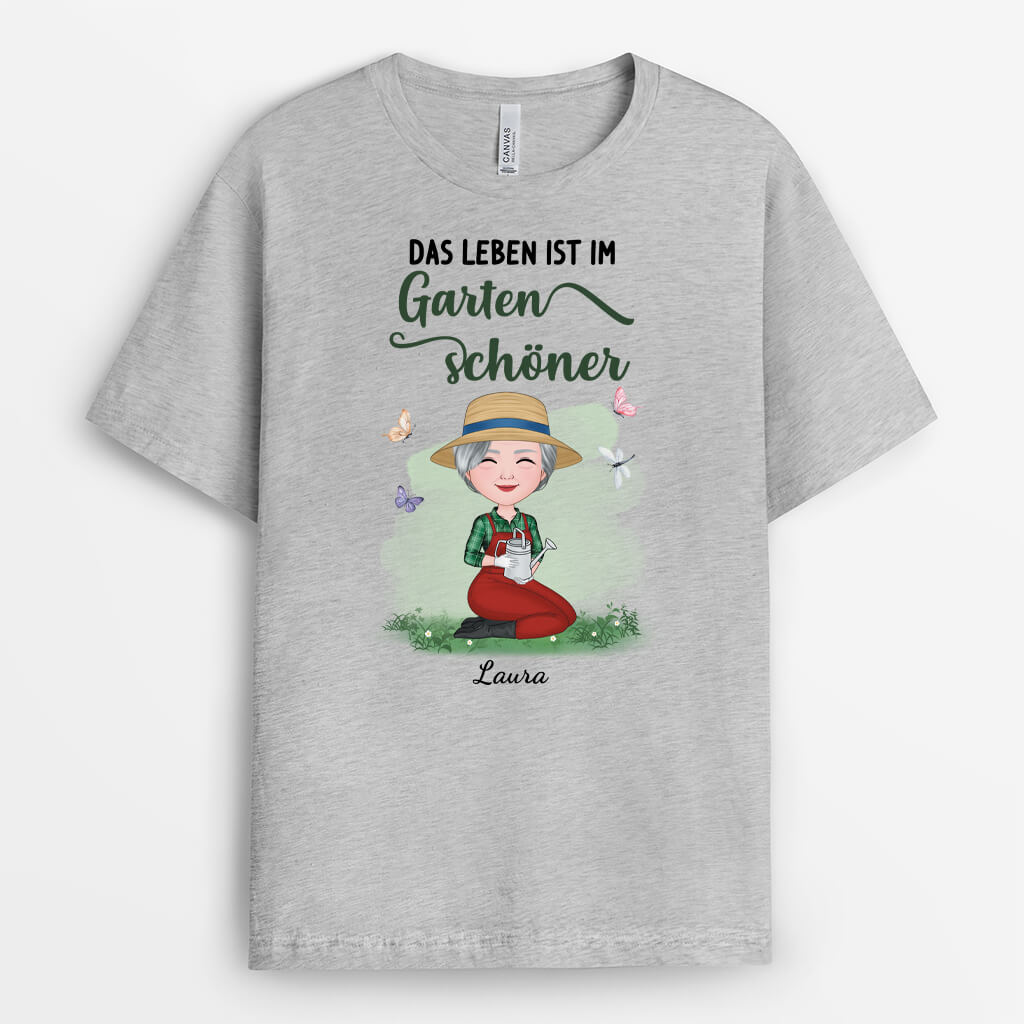 4030AGE2 das leben ist im garten schoner personalisiertes garten t shirt damen_ 4030ATT8H