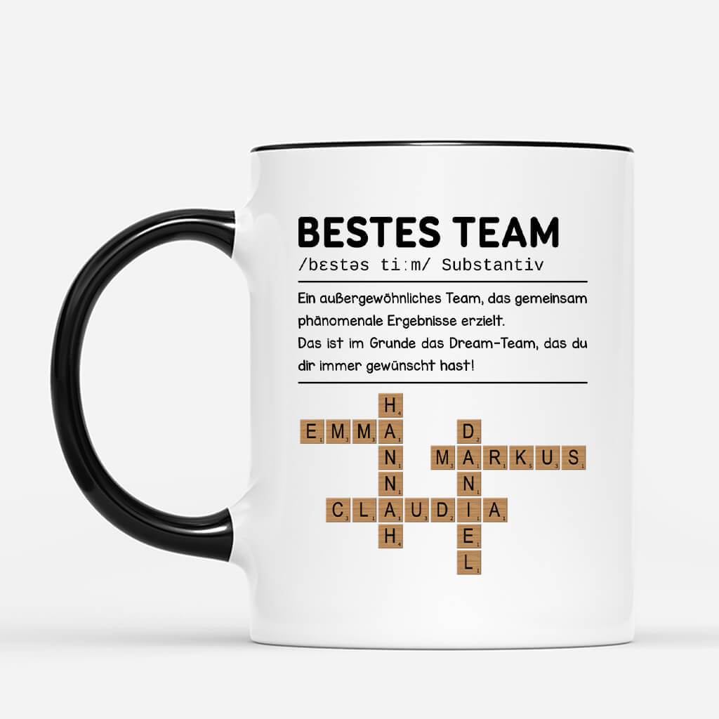 Definition Bestes Team - Personalisiertes Geschenk