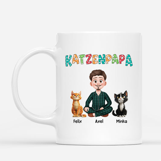 4043MGE1 katzenpapa cartoon katzen tasse personalisiert_ 4043M6Q0D