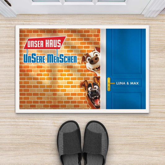 4048DGE2 unser haus unsere menschen fussmatte personalisiert hund_ 4048D5M5C_2928782d ea50 4b4f 9110 63f04aa7dda8