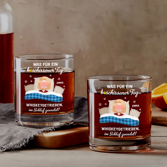 4049IGE1 whiskeygetrieben im schlaf geendet lustiges whiskyglas fur frauen personalisiert 4049I5N0A