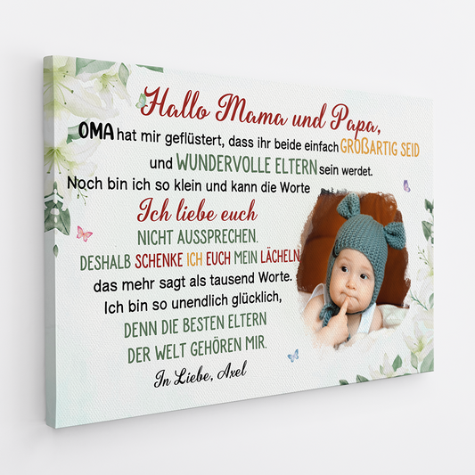 4055CGE2 lieber papa personalisierte leinwand werdender papa_ mit foto 4055C8N5B
