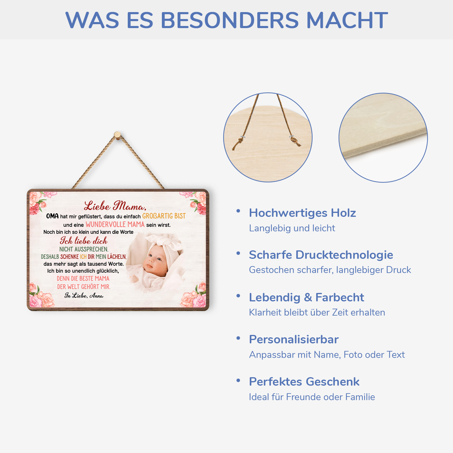 4055QGE4 liebe mama holzschild personalisiert_ mama baby mit foto 4055Q8N5A