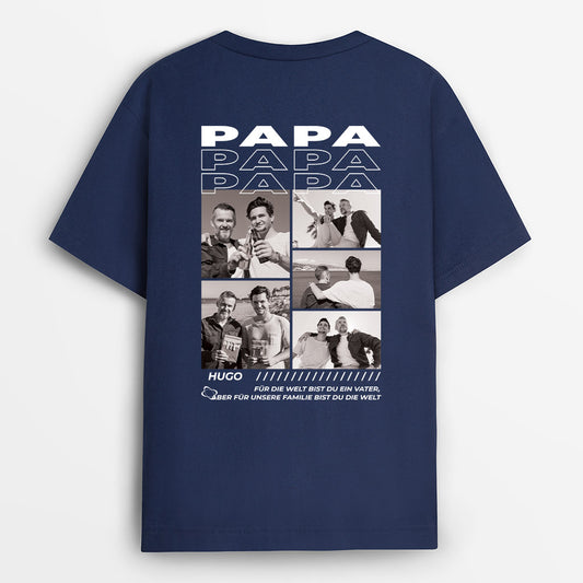 4065AGE1 papa fur unsere familie bist du die welt t shirt papa personalisiert_ mit foto 4065ATM5B