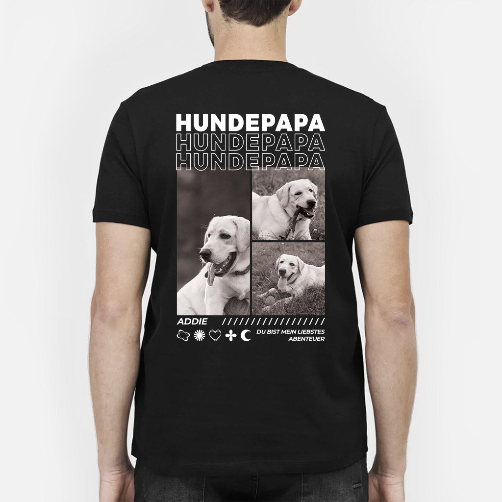 4065AGE2 du bist mein liebstes abenteuer personalisierte hunde t shirts mit foto 4065ATM5C