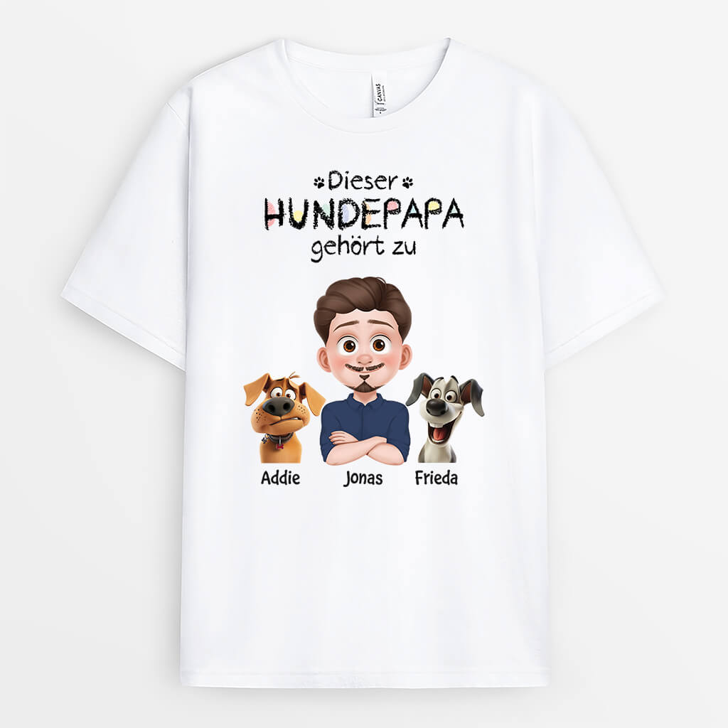 4071AGE2 diese hundemama gehort zu cartoon t shirt hund personalisiert 4071A8I0C