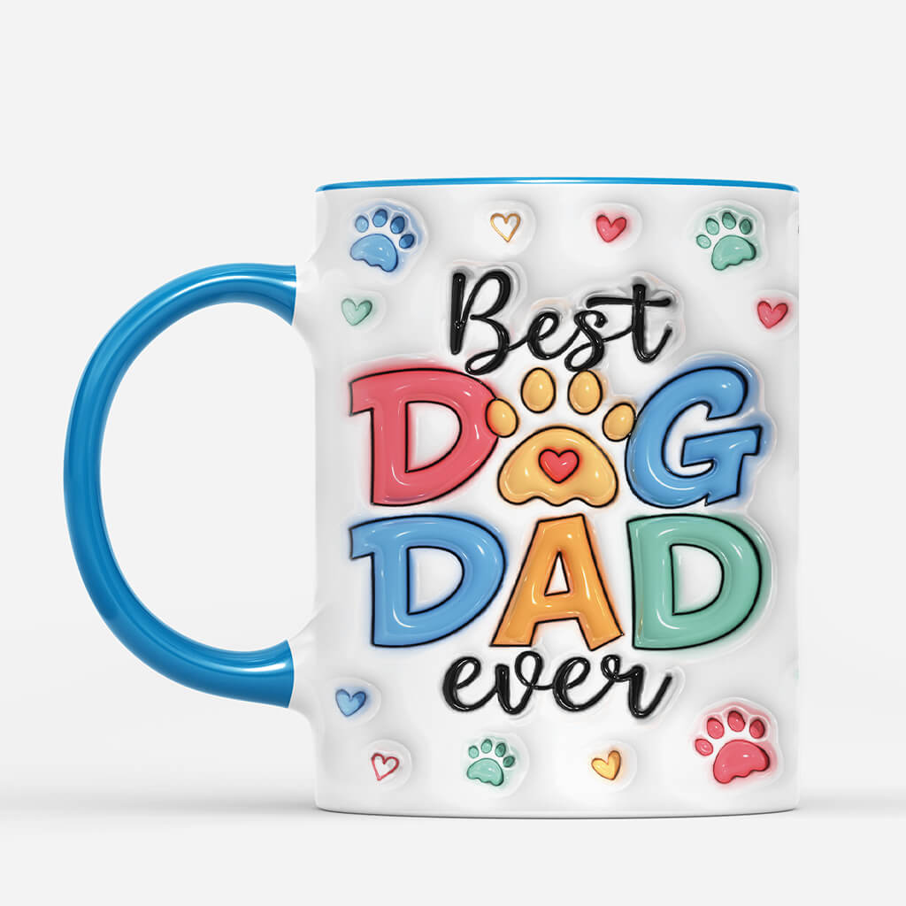 4076MGE2 bester hundepapa aller zeiten high five personalisierte tasse hund_ 4076M