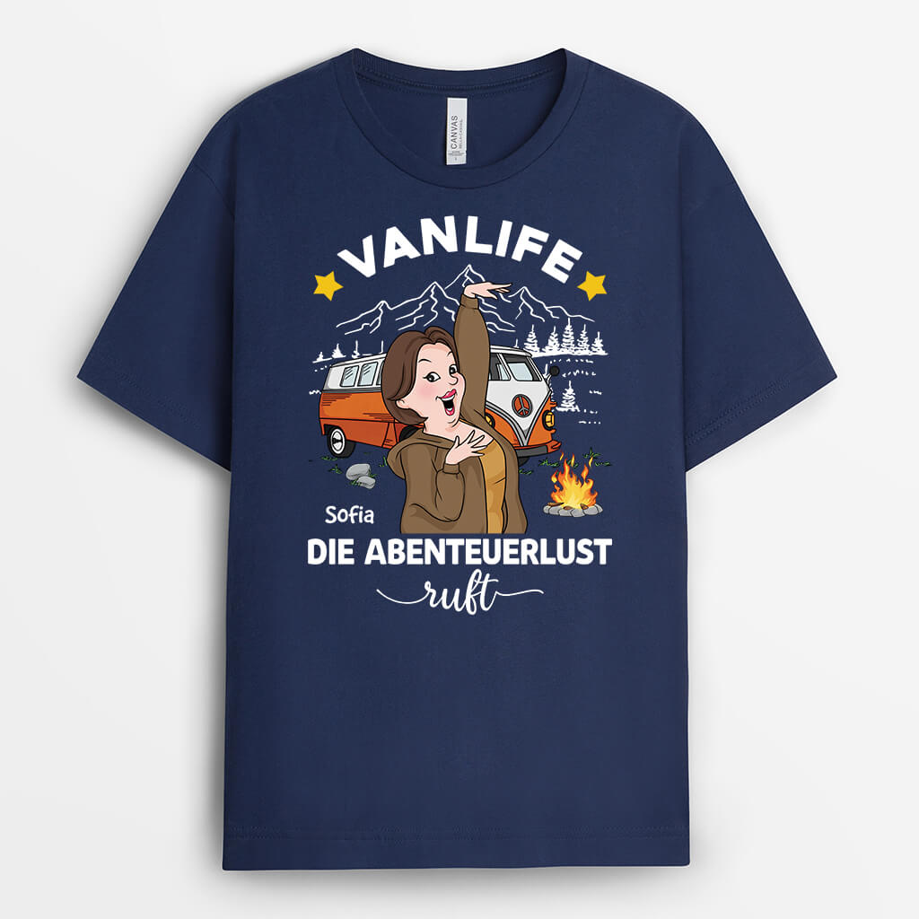 4077AGE2 vanlife die abenteuerlust ruft personalisiertes t shirt camping lustig_ 4077A6Q0B