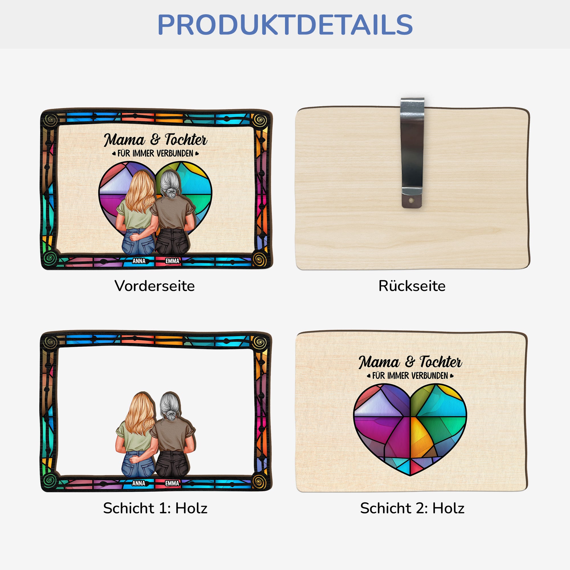 4087GGE3 mama und kinder fur immer verbunden personalisierter auto sonnenblende clip fur mamas 4087GKH5A