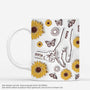 4090MGE1 3d druck effekt mama und kinder schmetterlinge sonnenblumen personalisierte tasse mama_ 4090MTM5A