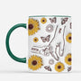 4090MGE2 3d druck effekt mama und kinder schmetterlinge sonnenblumen personalisierte tasse mama_ 4090MTM5A
