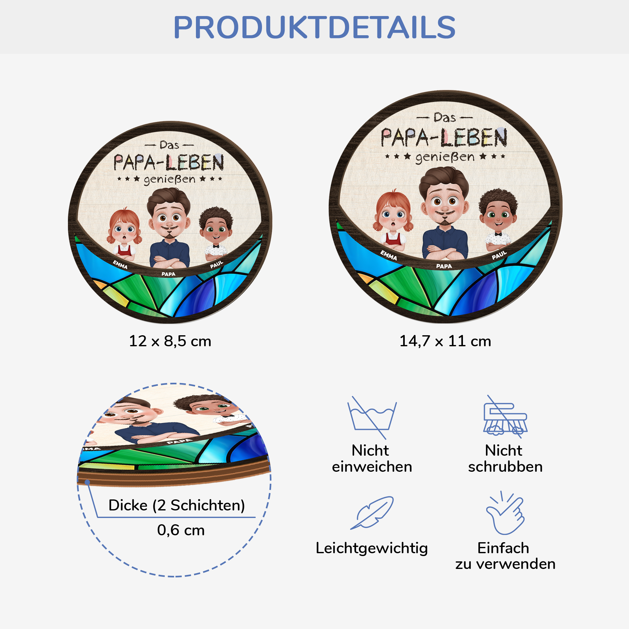 4106GGE4 das mama leben geniessen personalisierter auto visier clip fur mamas 4106GKN0A