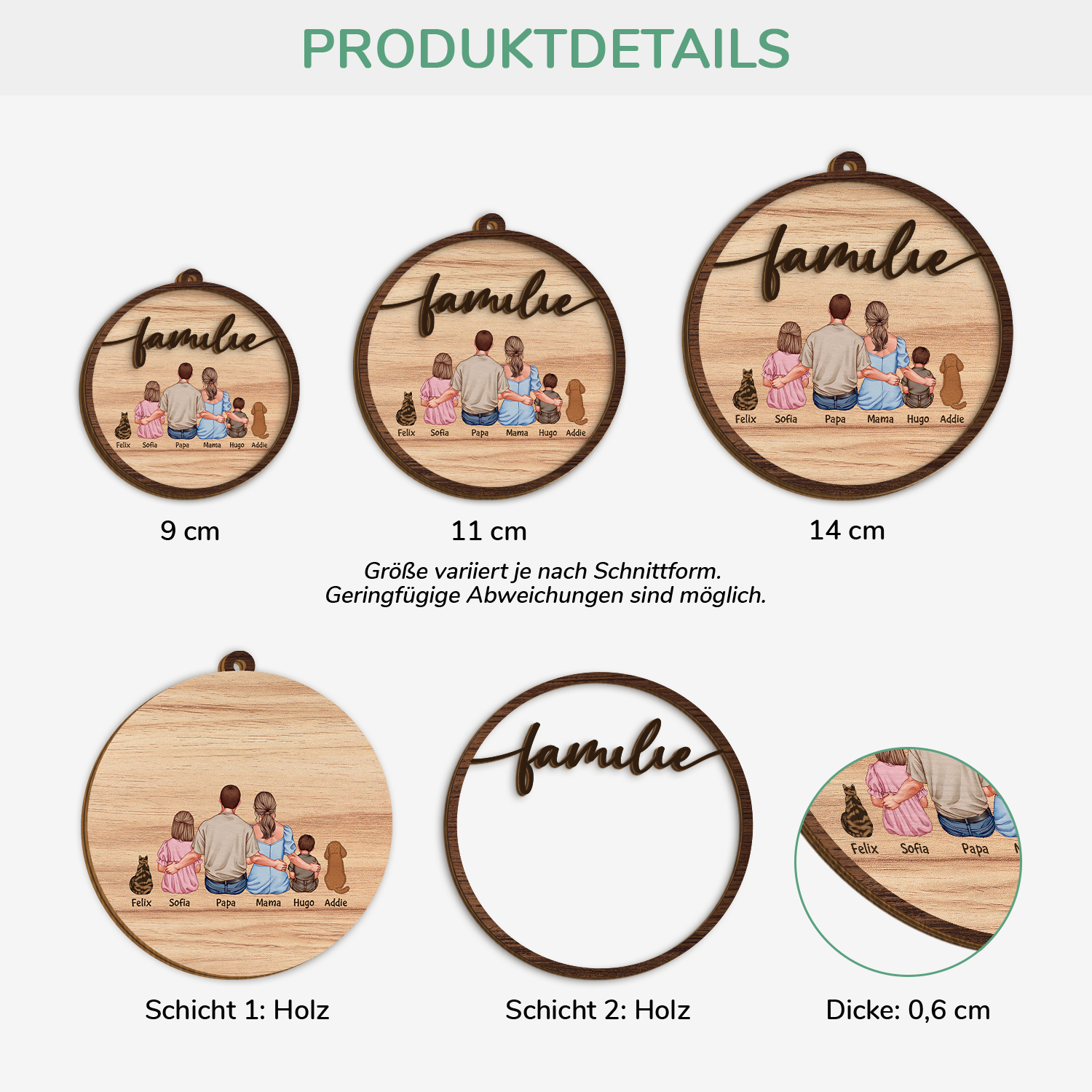 4130OGE3 familie personalisierte 2 schicht holz ornamente weihnachten 4130O6T5A_786fba86 40b4 43b4 9154 faa1f43aa9fd