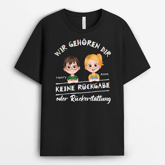 4143AGE1 keine ruckgabe oder ruckerstattung lustiges t shirt papa personalisiert_ 4143A5T0B