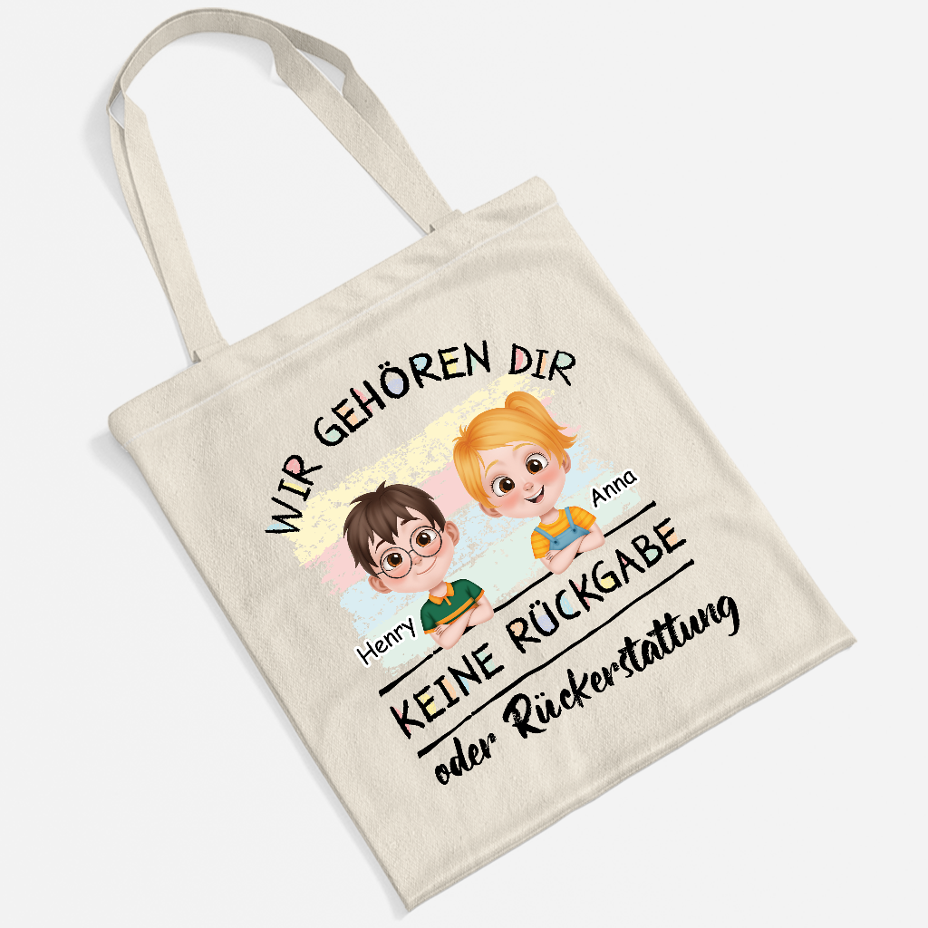 4143BGE2 keine ruckgabe oder ruckerstattung personalisierte tragetasche_ papa lustig 4143B8H0B