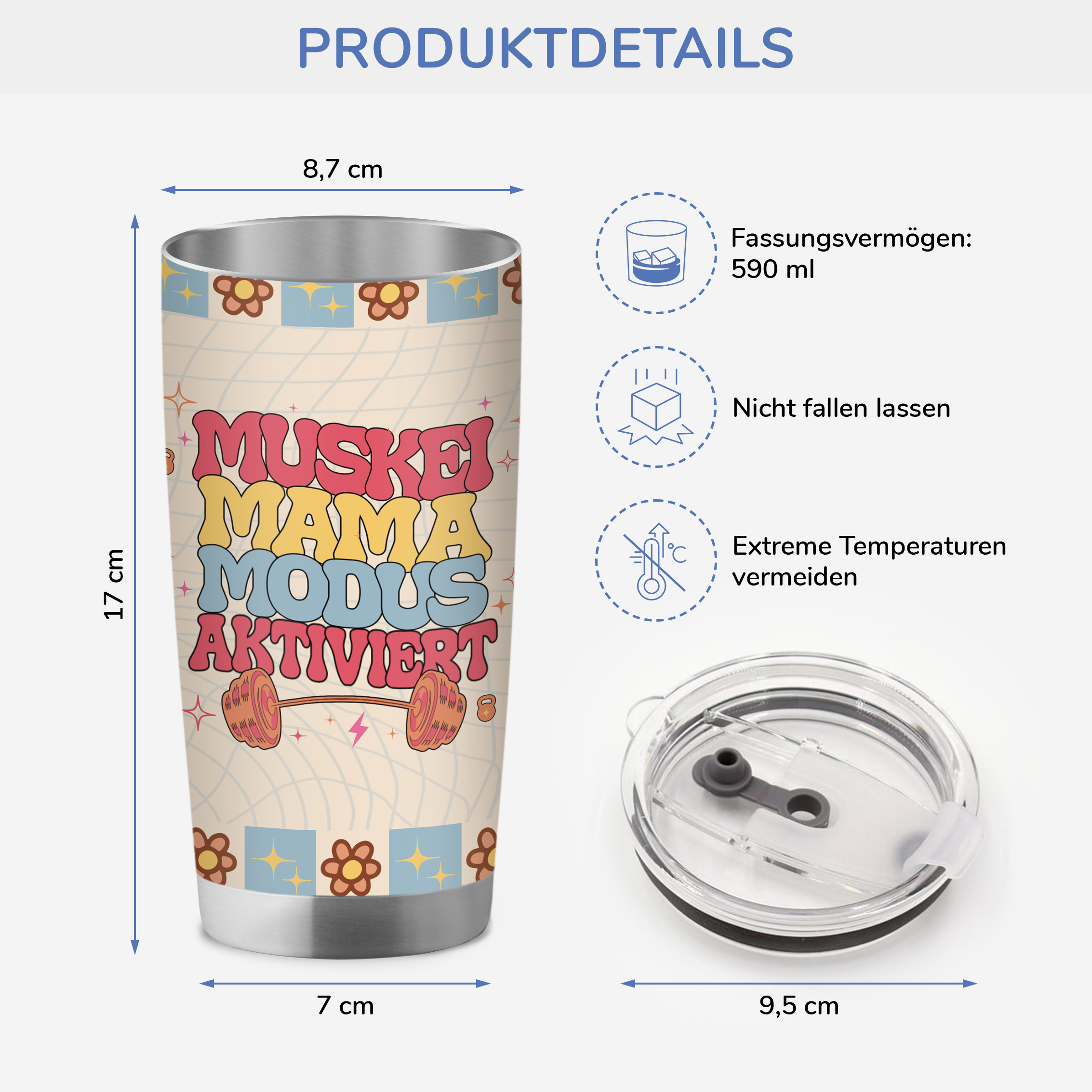 4149TGE3 muskel mami modus aktiviert personalisierter thermobecher 20oz fur mama 4149TKN8A