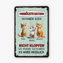 4164EGE1 bitte nicht klopfen katzen werden miauen turschild katze personalisiert_ 4164E8T5D