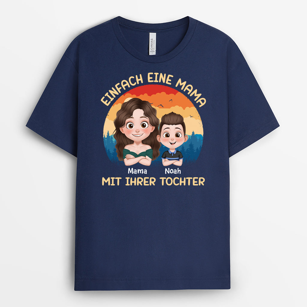 4168AGE2 einfach ein papa und sein madchen t shirt papa personalisiert_ cartoon 4168A6I0B