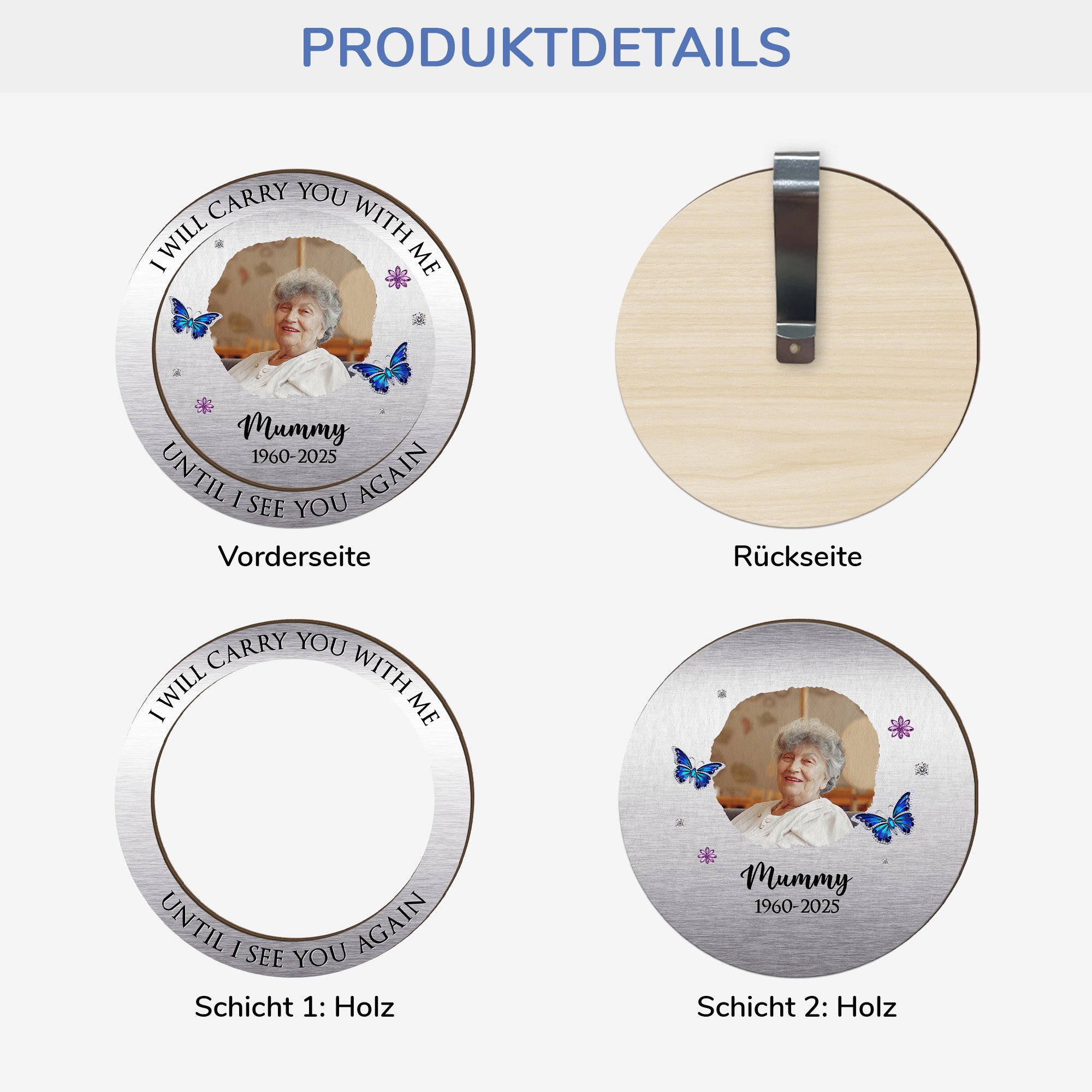 4178GGE3 ich trage dich mit mir personalisierter auto visier clip fur mama zur erinnerung mit foto 4178GTL5A