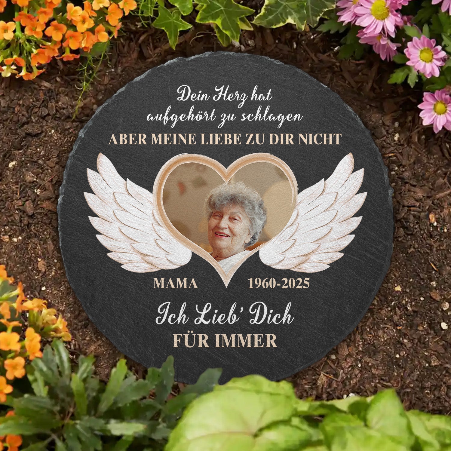 4179QGE3 ich lieb dich fur immer personalisierter gedenkstein fur mama mit foto 4179QTL5A