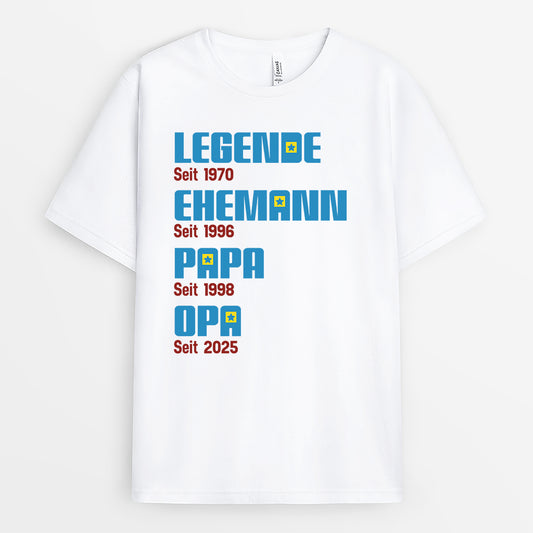 4185AGE1 die legende seit t shirt papa personalisiert_ 4185A8L5B