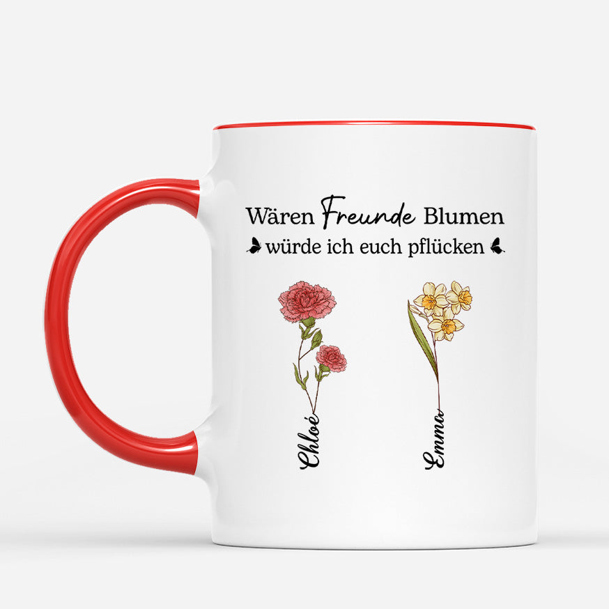 4197MGE2 waren beste freunde blumen personalisierte tasse beste freunde_ 4197MKL7F