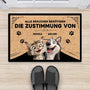 4199DGE2 gaste nur mit zustimmung der hunde fussmatte hund personalisieren_ 4199D_4a166d5e bf6c 477f 977f fc17ae0fd1aa