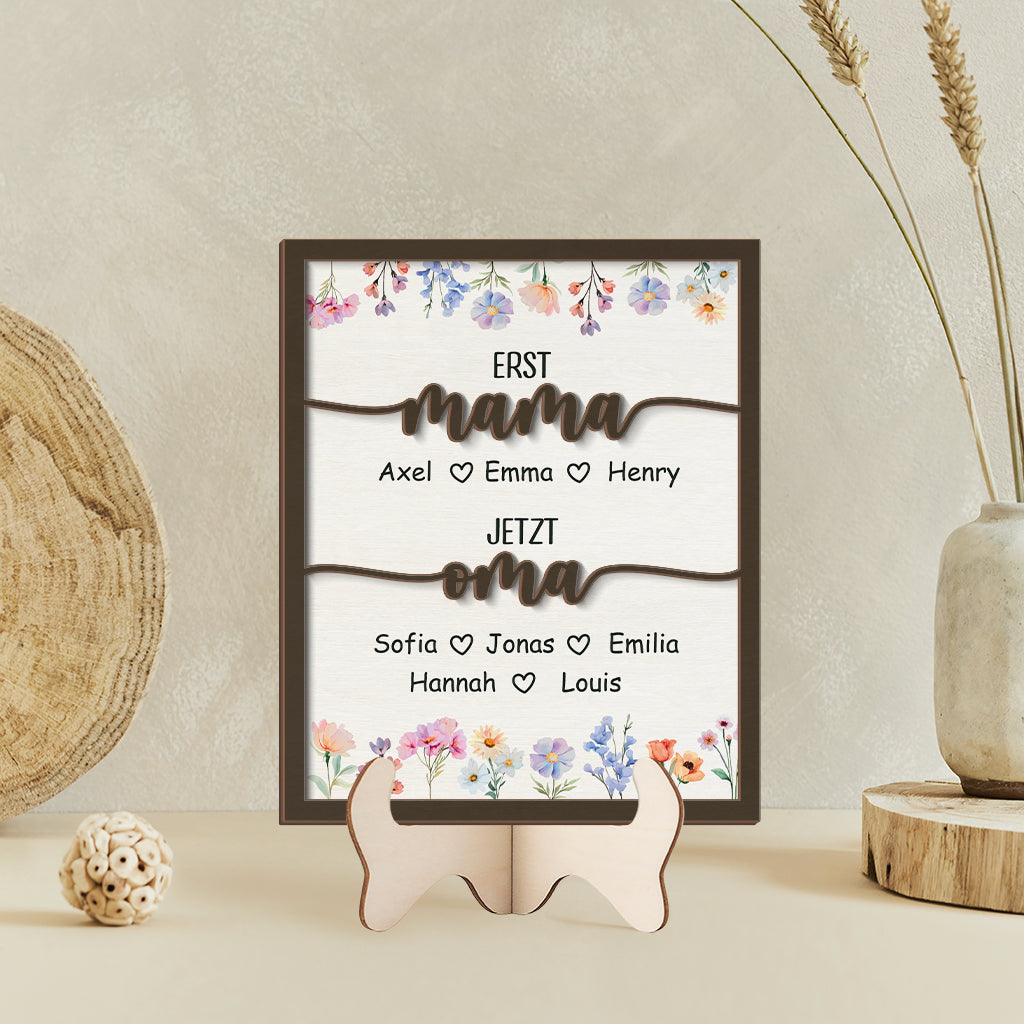4200QGE2 zuerst mama jetzt oma blumen holztafel personalisiert_ mama 4200Q8I5A