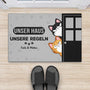 4208DGE2 unser haus unsere regeln fussmatte personalisiert katze_ 4208D5M8D